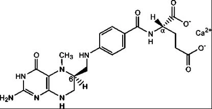 molecular structure of L-5-Methyltetrahydrofolate Calcium molecular structure of L-5-Methyltetrahydrofolate Calcium